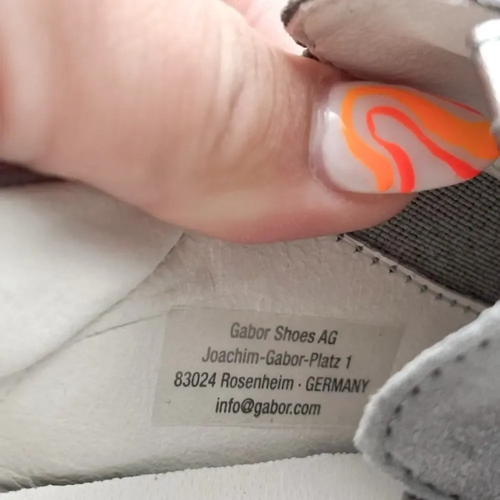 Gabor Womens 73.333.10 Casual Sneakers UK 5.5 US 8 Grey Stone Suede NWOB